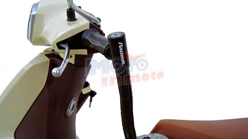 Radikal Lucchetto cavo a manubrio tipo serpentone RK1570 Nero