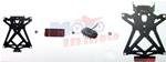 KIT PORTATARGA LIGHTECH CATADIOTTRO LUCE TARGA KTARHO104