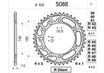 Corona in acciaio 46 denti passo 525