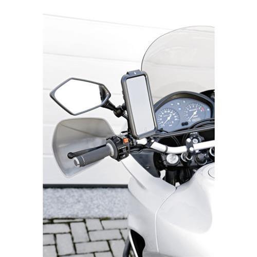 KIT UNIVERSALE PORTA SMARTPHONE PER MOTO CON FISSAGGIO SU ASTA ROTONDA SPECCHIETTI, TELAIETTI E TRAVERSINI