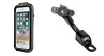 LAMPA 90433 Opti Case, Custodia Rigida per Smartphone-iPhone 6 7 8 fissaggio sullasta rotonda di specchietti, telaietti e traversin