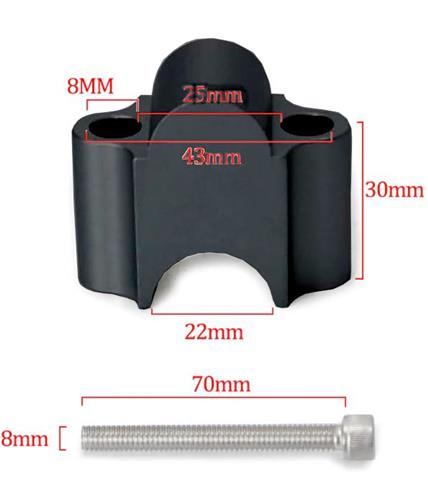 RISER MANUBRIO DA 22MM
