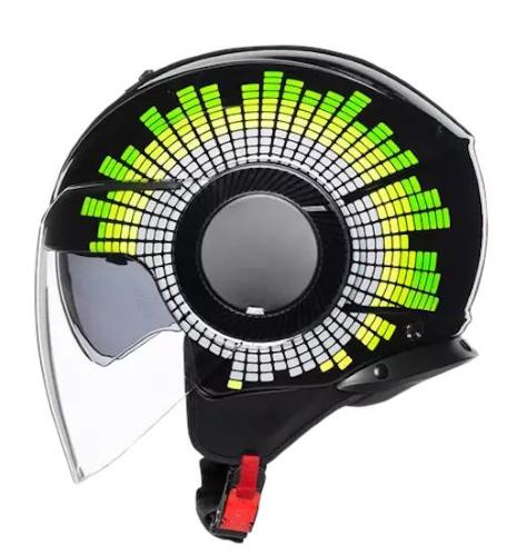 Casco Jet Orbyt GINZA NERO GIALLO VERDE XS