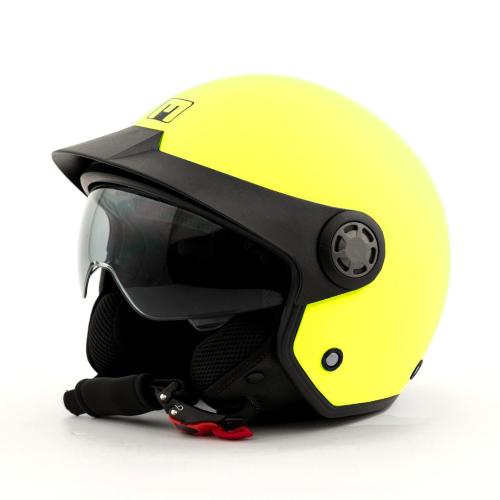 Casco Jet One Matt Giallo Fluo Opaco Taglia XS