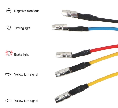 Stop a led con frecce e luce targa integrate