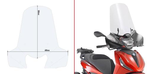 Lastra Parabrezza GIVI per Piaggio Beverly 300 310 400 HPE '21-'25
