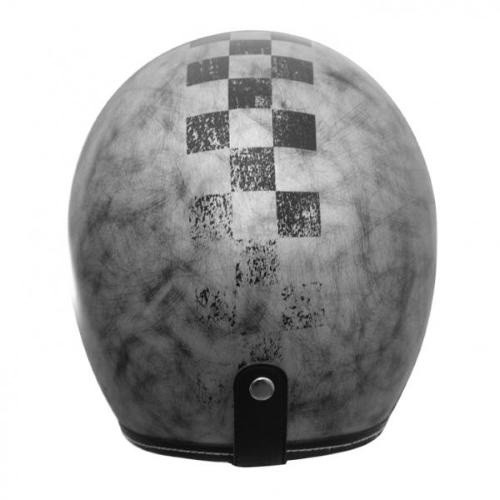 Casco Jet Origine Primo Scacco Silver