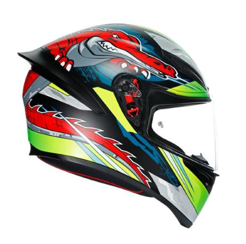Casco Integrale AGV K1 Multi Dundee Matt Lime Rosso Taglia Ms - Prestazioni e Design Unico