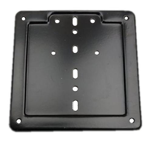 Portatarga moto nero 17x17