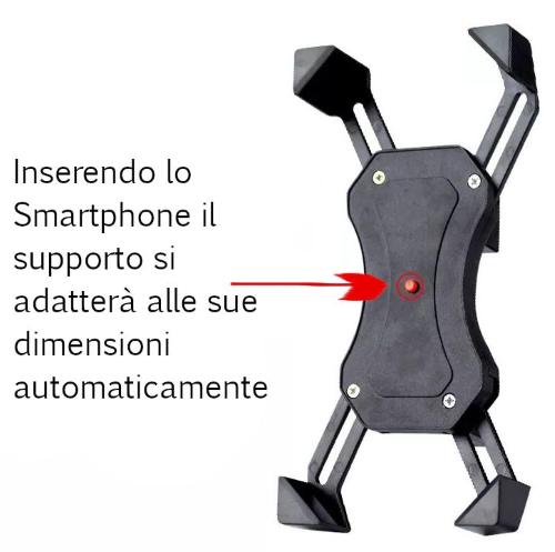 Porta smartphone supporto a specchietto