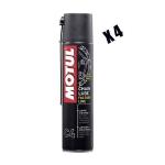 Grasso Spray per Catena Motul C4 Chain Lube Factory Line - 4x 400 ml