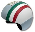 Casco con Scritta Lambretta intagliata tricolore laterale Taglia L
