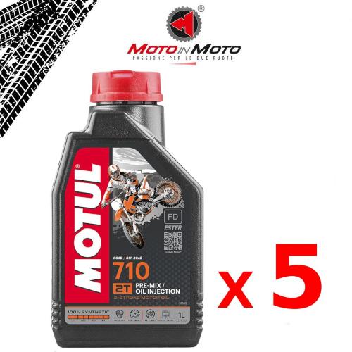 OV-3Y43-EIL5 - Kit da 5 litri Olio Motul 710 2T 