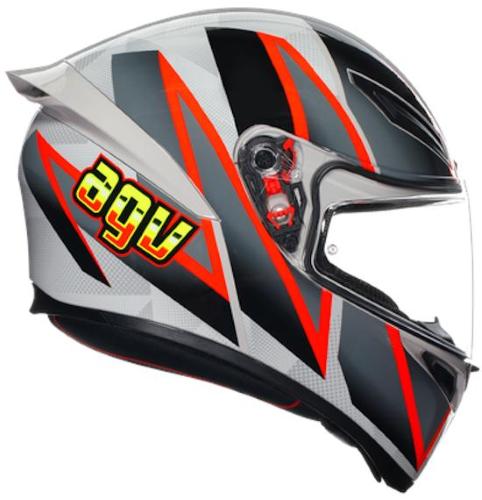 Casco Integrale K1 S E2206 Blipper Grey / Red