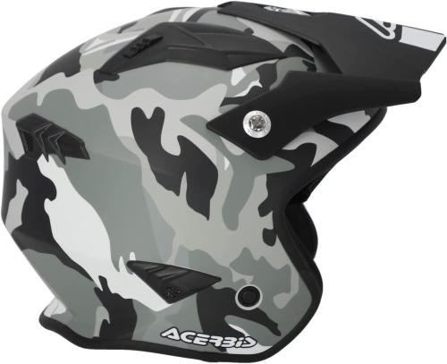 Casco Jet Aria ACERBIS Camouflage Grigio Taglia XL