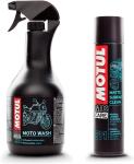 Kit Detergenti Per Il Lavaggio Moto Wash e Superfici Opache Motul Care E2 E11