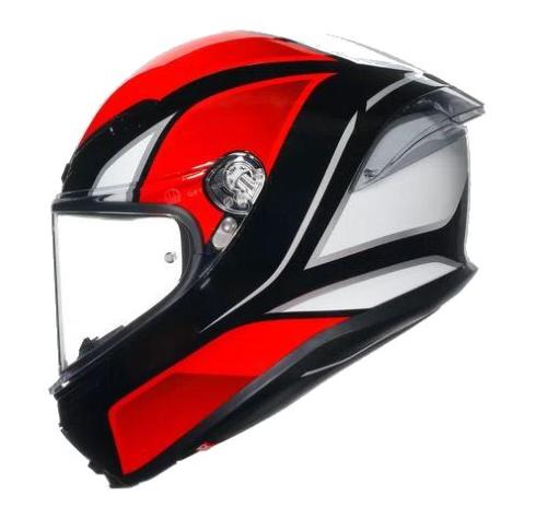 Casco Integrale K6-S E2206 Hyphen Nero/Rosso/Bianco