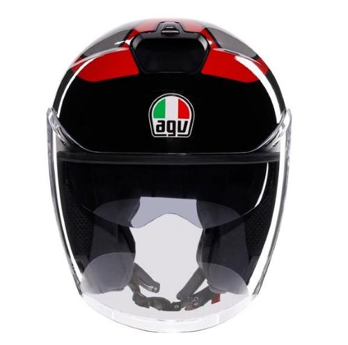 Casco AGV Irides Valenza Matt Grey / Black / Red 