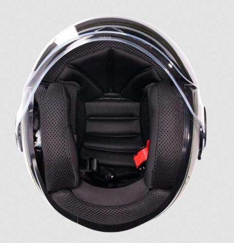 Casco Jet Eteres E2206 Andora Nero Verde Opaco