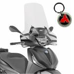 Parabrezza Givi completo per Piaggio Beverly 300 / 310 / 400 HPE dal 2021 al 2025

