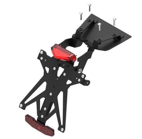 Kit portatarga regolabile, luce targa e catadiottro per Honda Integra 700 / 750 2012 - 2015 