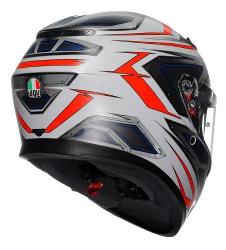 Casco Integrale K3 Space Matt Bianco / Rosso Fluo