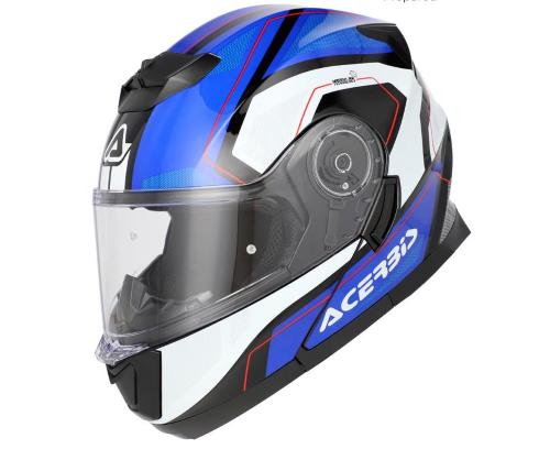 Casco Modulare Acerbis Mod. Serel Blu e Bianco Taglia XL