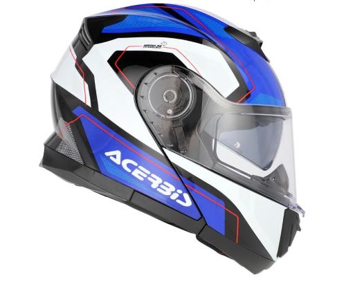 Casco Modulare Acerbis Mod. Serel Blu e Bianco Taglia XL