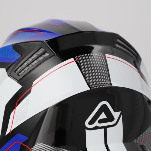 Casco Modulare Acerbis Mod. Serel Blu e Bianco Taglia XL