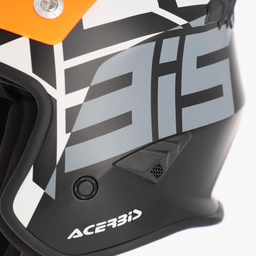 Casco Jet Aria Arancio Fluo / Nero