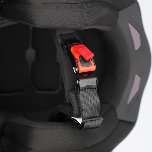 Casco Jet Aria Sport Bianco Blu e Rosso Tg. L