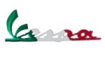 Scritta adesiva in rilievo Vespa  Tricolore