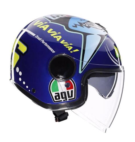 Casco AGV Jet Eteres E2206 Rossi Misano 2015
