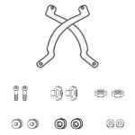 Kit Attacchi Cupolino Parabrezza Givi 330DT Per BMW R1200 GS 2004 - 2012