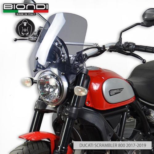 Cupolino Fumè Chiaro Biondi Mod. Touring Con Kit di Montaggio Incluso Per Moto Ducati