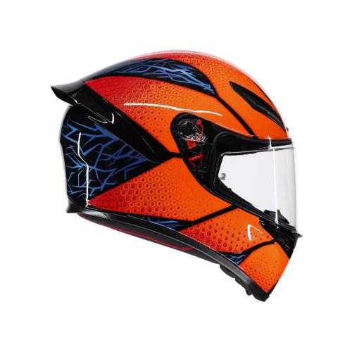 Casco Integrale AGV K1 S Speedarmor Nero / Arancio / Blu Taglia M