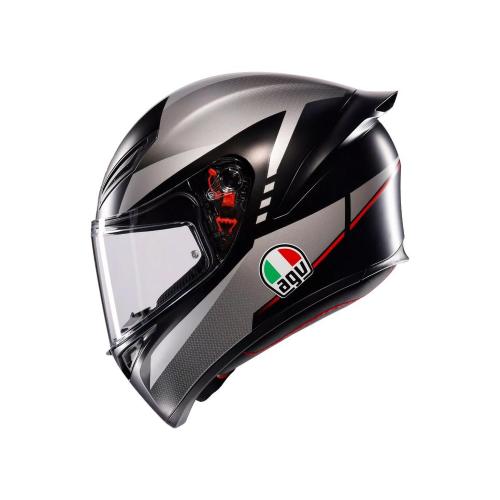 Casco Integrale AGV K1 S Lap Nero / Grigio / Rosso 