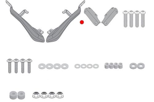 Attacco posteriore per bauletto Honda Forza 750 e X-ADV 750