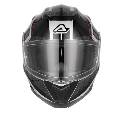 Casco modulare Acerbis Serel Adventure / Touring Nero e Argento Taglia S