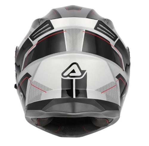 Casco modulare Acerbis Serel Adventure / Touring Nero e Argento Taglia S