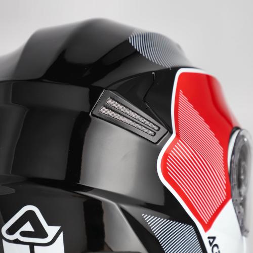 Casco modulare Acerbis Serel Adventure / Touring Bianco e Rosso Taglia XS