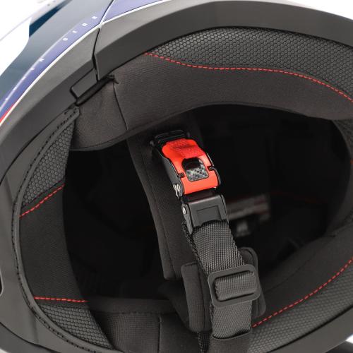 Casco Modulare Acerbis P/J Rider Bianco / Blu / Rosso Taglia S