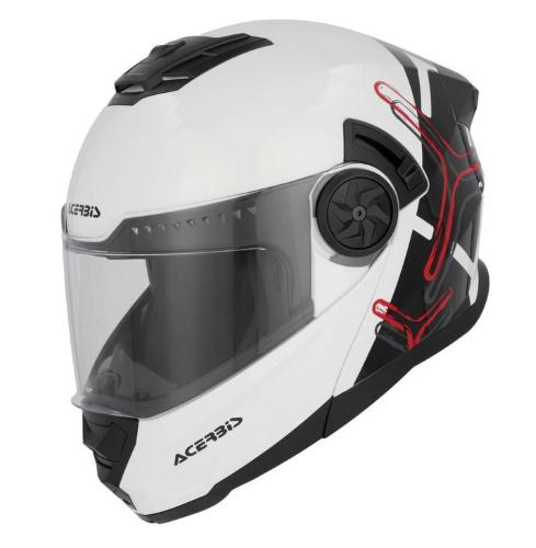 Casco Modulare Acerbis P/J Rider Bianco e Nero Taglia L
