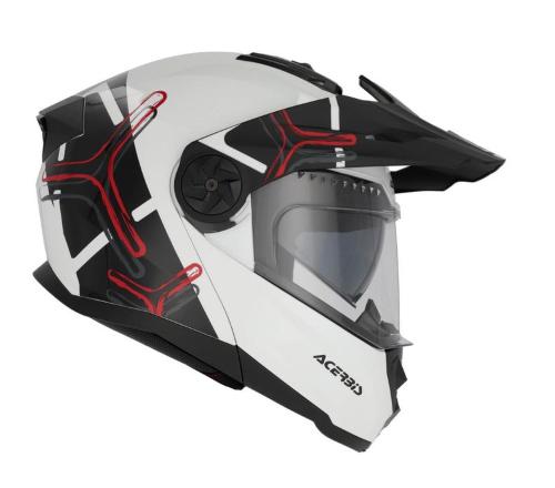 Casco Modulare Acerbis P/J Rider Bianco e Nero Taglia L