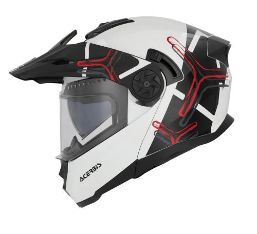 Casco Modulare Acerbis P/J Rider Bianco e Nero Taglia L