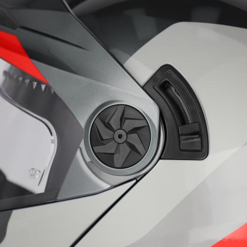Casco Modulare Acerbis P/J Rider Grigio e Rosso Taglia M