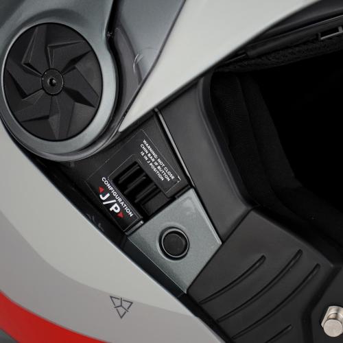 Casco Modulare Acerbis P/J Rider Grigio e Rosso Taglia M
