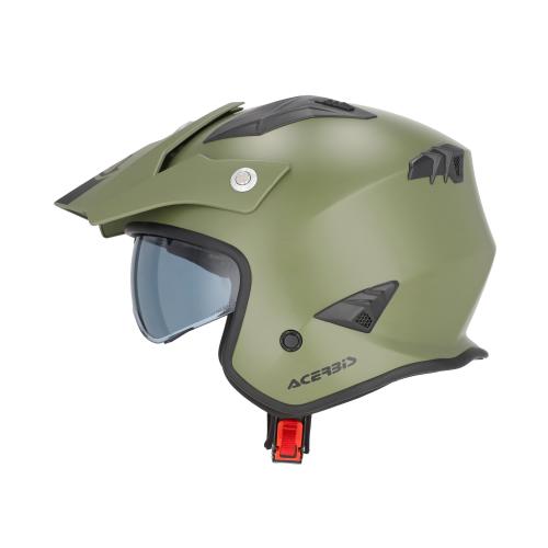 Casco Acerbis Jet Aria Verde Militare