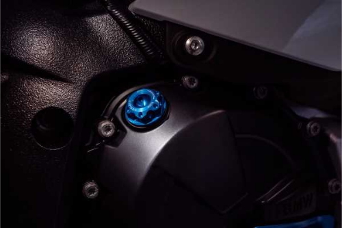 Tappo Olio Motore Evotech In Ergal Per BMW Colore Blu