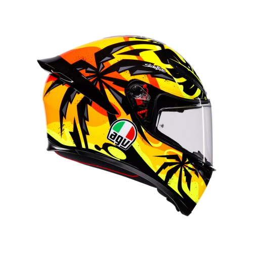 Casco Integrale AGV K1 S Tropicrush Black / Orange - E2206